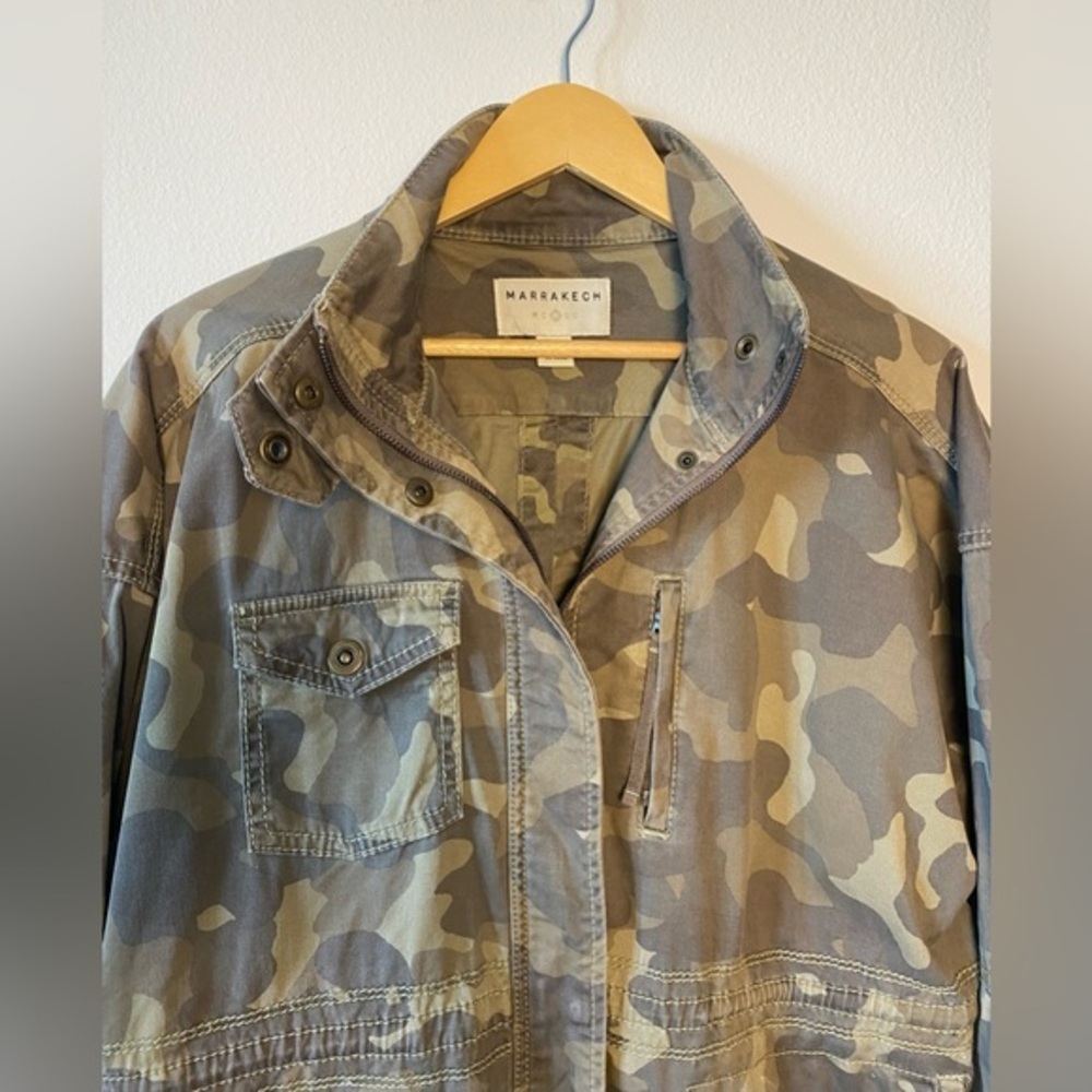 ANTHROPOLOGIE MARRAKECH CAMO UTILITY JACKET WOMENS SIZE SMALL - Picture 4 of 8